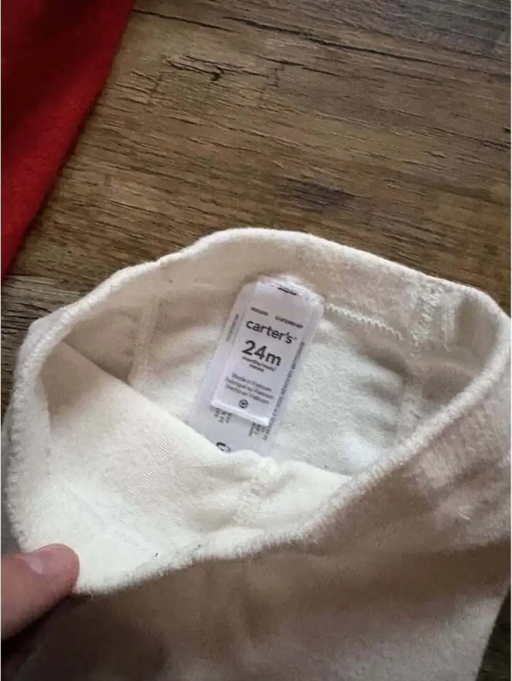 Carter's Baby Tights 24m 1-2Y Red White Leggings 2 Pairs
